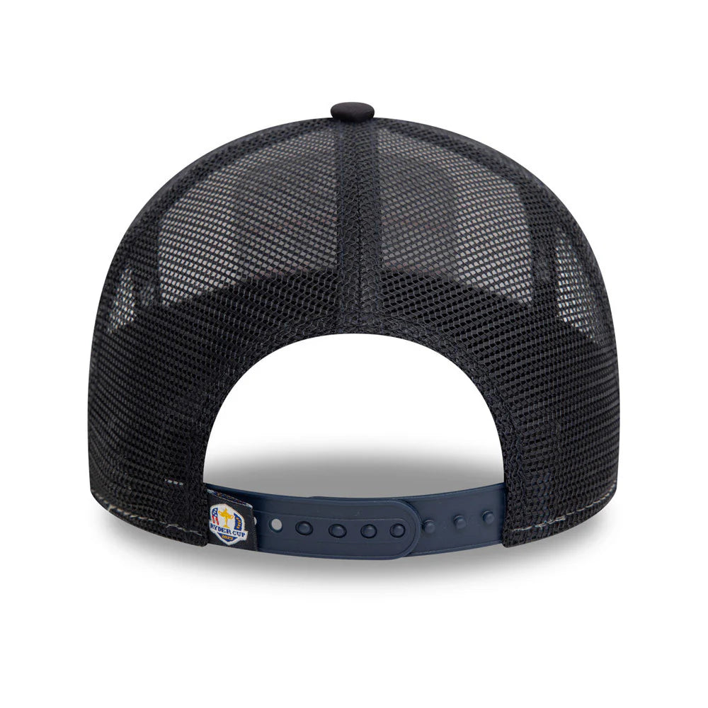 9FORTY E-Frame Trucker 2025 Ryder Cup Woven Patch White Snapback