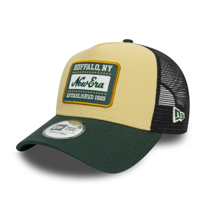 New Era 9FORTY E-Frame Trucker Patch Green Snapback