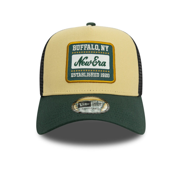 New Era 9FORTY E-Frame Trucker Patch Green Snapback