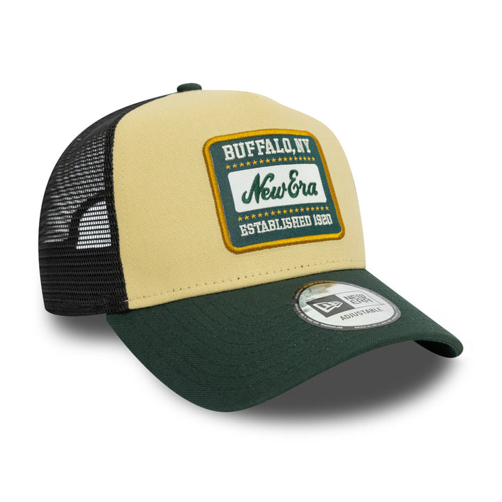 New Era 9FORTY E-Frame Trucker Patch Green Snapback