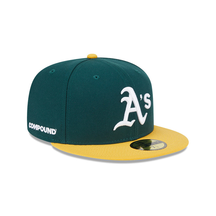 59FIFTY Oakland Athletics Compound X MLB Dark Green Fitted