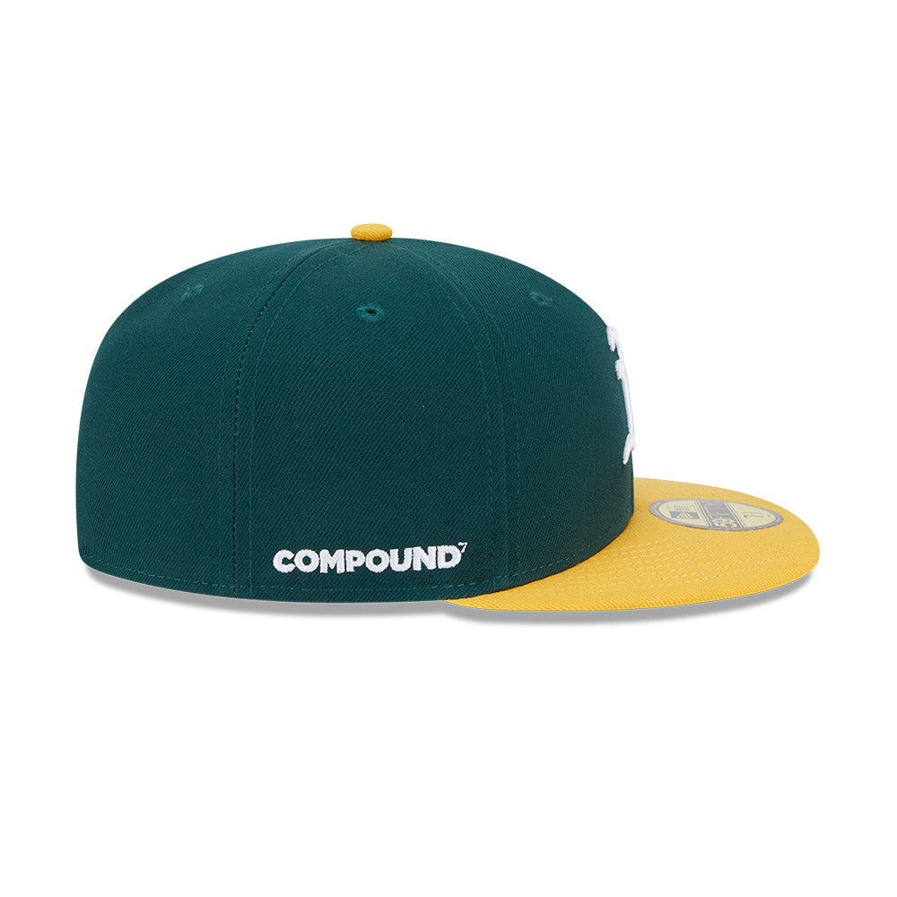 59FIFTY Oakland Athletics Compound X MLB Dark Green Fitted
