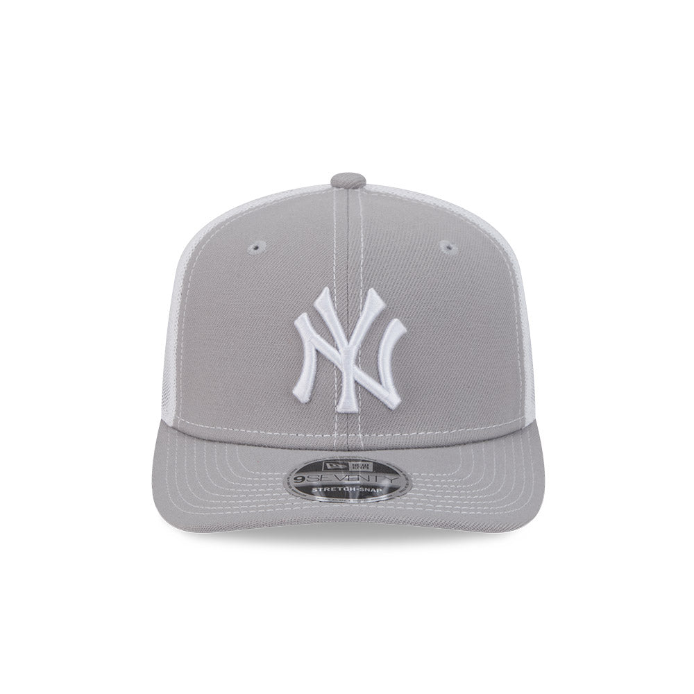 9SEVENTY New York Yankees Grey Contrast Stretch Snapback