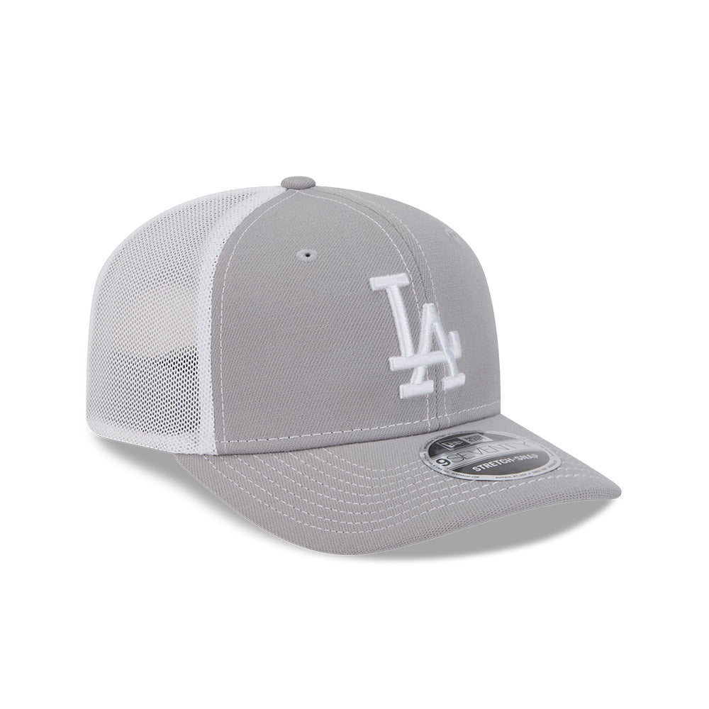 9SEVENTY Los Angeles Dodgers Grey Contrast Stretch Snapback