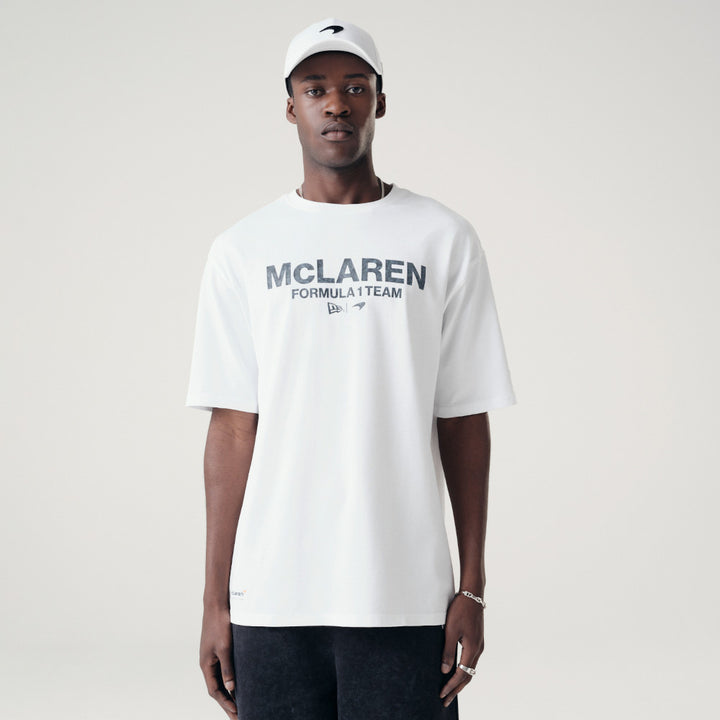 McLaren Racing Washed Pack White Oversized T-Shirt
