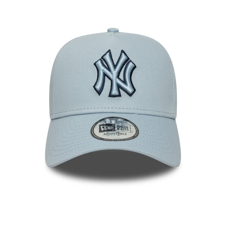 9FORTY E-Frame New York Yankees Tonal Outline Pale Blue Snapback