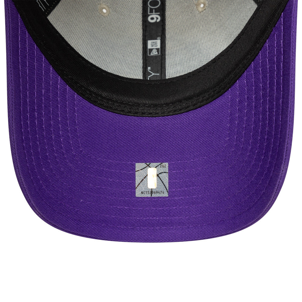 9FORTY Los Angeles Lakers Contrast Patch 2-Tone True Purple Visor Stone Adjustable