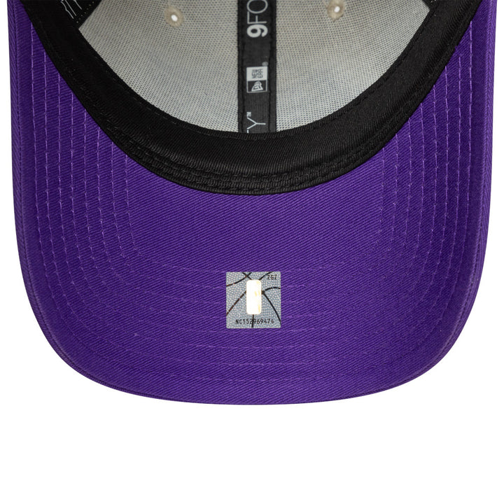 9FORTY Los Angeles Lakers Contrast Patch 2-Tone True Purple Visor Stone Adjustable