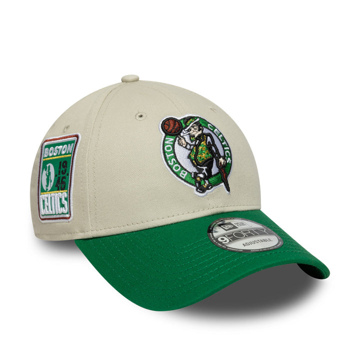 9FORTY Boston Celtics Contrast Patch 2-Tone Kelly Green Visor Stone Adjustable