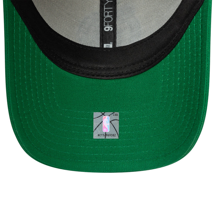 9FORTY Boston Celtics Contrast Patch 2-Tone Kelly Green Visor Stone Adjustable