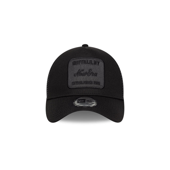 9FORTY E-Frame Tonal Patch Trucker Black Snapback