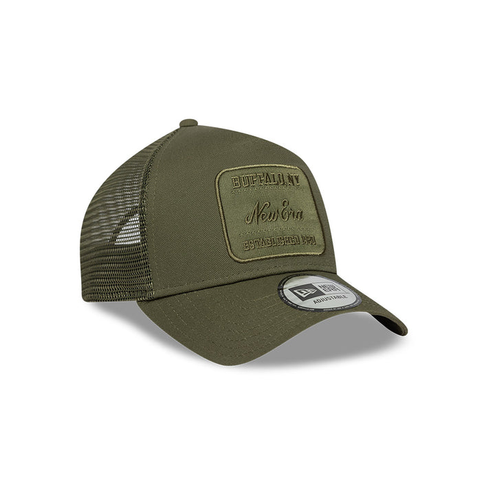 9FORTY E-Frame Tonal Patch Trucker New Olive Snapback