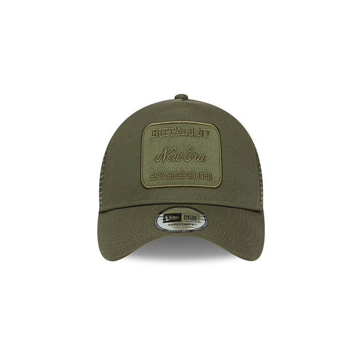 9FORTY E-Frame Tonal Patch Trucker New Olive Snapback