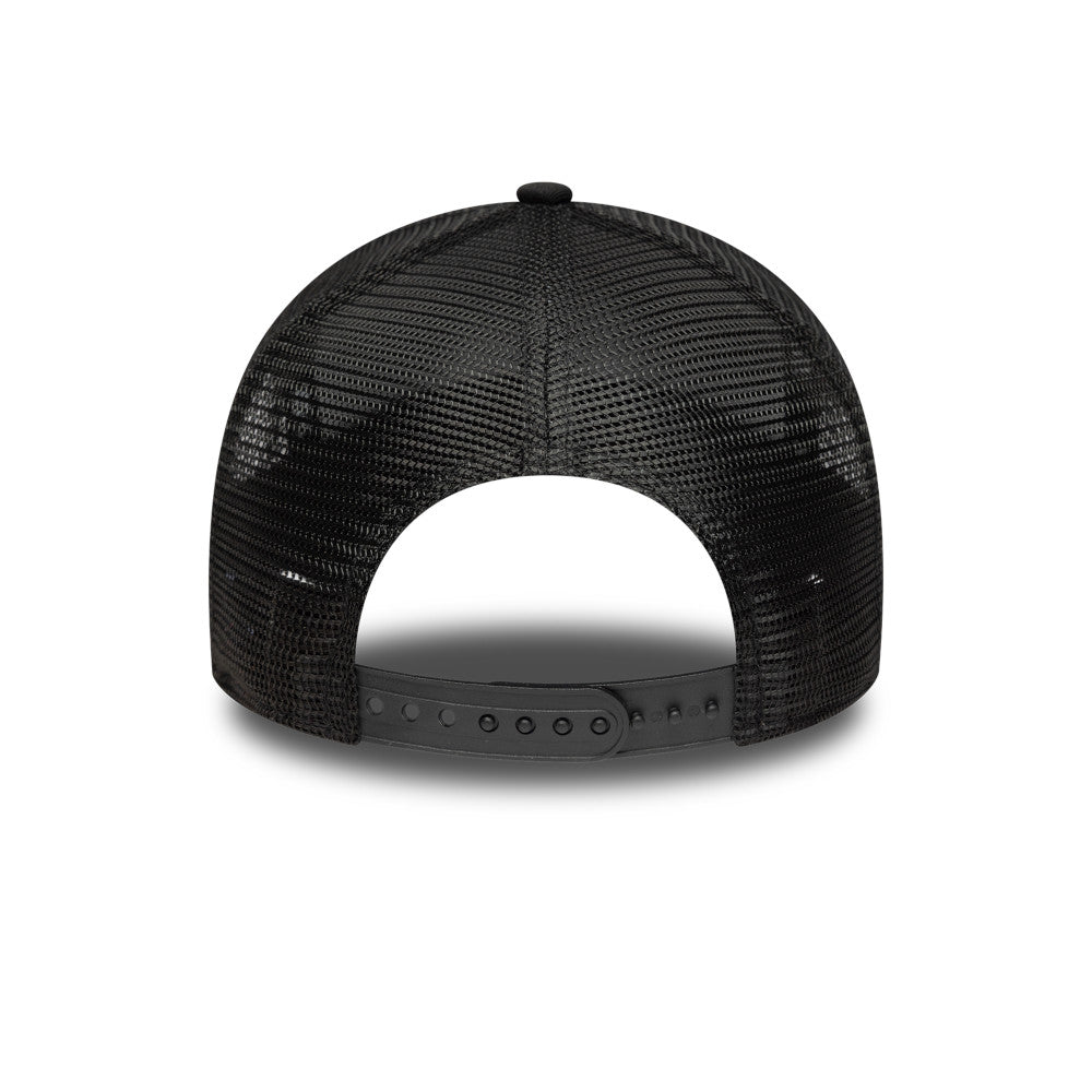 9FORTY E-Frame Trucker New Era Oval Canvas Distress Black Snapback