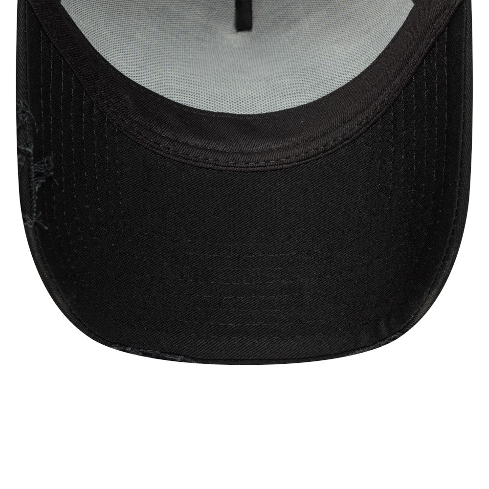 9FORTY E-Frame Trucker New Era Oval Canvas Distress Black Snapback