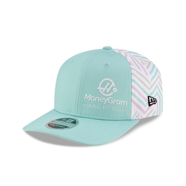 9SEVENTY MoneyGram Haas F1 Team Miami Race Special Turquoise Snapback