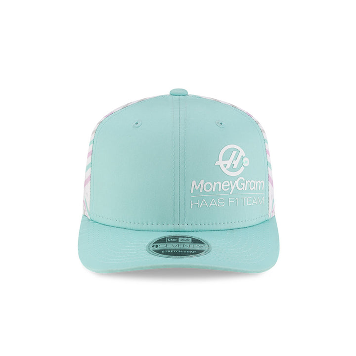 9SEVENTY MoneyGram Haas F1 Team Miami Race Special Turquoise Snapback