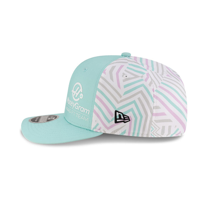 9SEVENTY MoneyGram Haas F1 Team Miami Race Special Turquoise Snapback