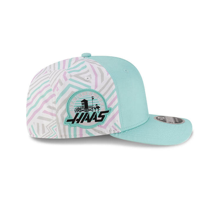 9SEVENTY MoneyGram Haas F1 Team Miami Race Special Turquoise Snapback