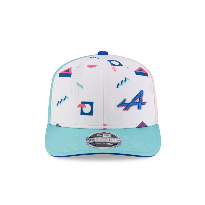 9SEVENTY Alpine Formula 1 Team Miami Race Special White Snapback