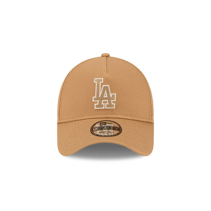 9FORTY A-Frame Los Angeles Dodgers Earth Tone Chainstitch Wheat Snapback