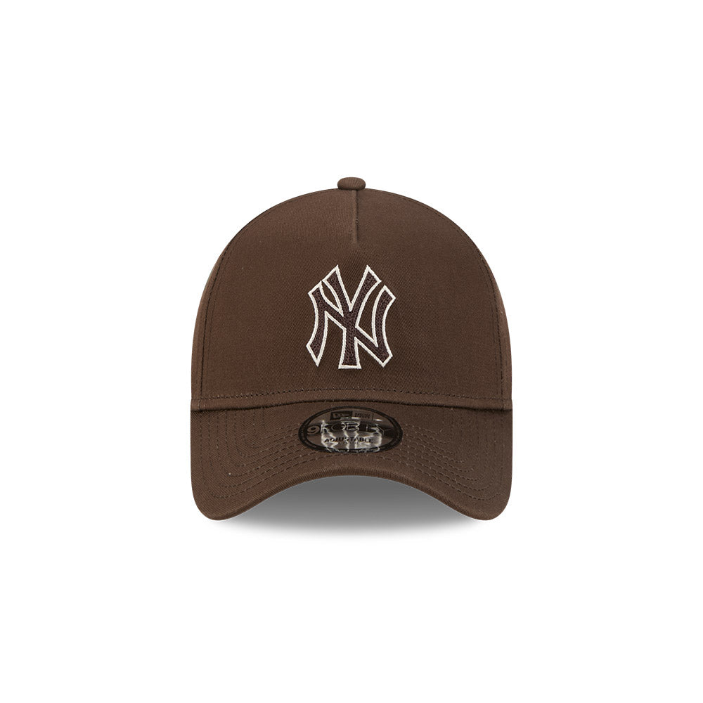 9FORTY A-Frame New York Yankees Earth Tone Chainstitch Walnut Snapback