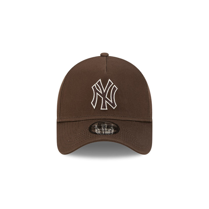 9FORTY A-Frame New York Yankees Earth Tone Chainstitch Walnut Snapback
