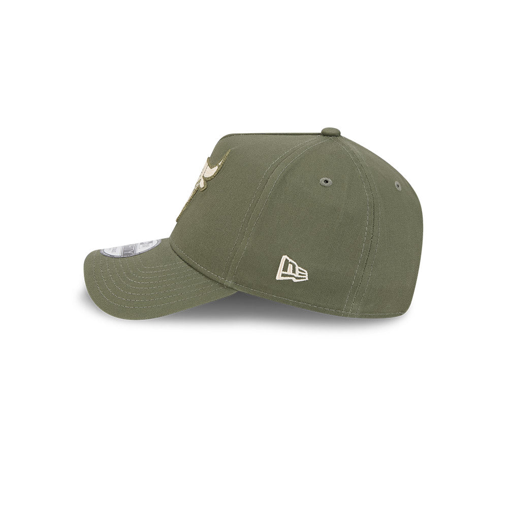 9FORTY A-Frame Chicago Bulls Earth Tone Chainstitch New Olive Snapback
