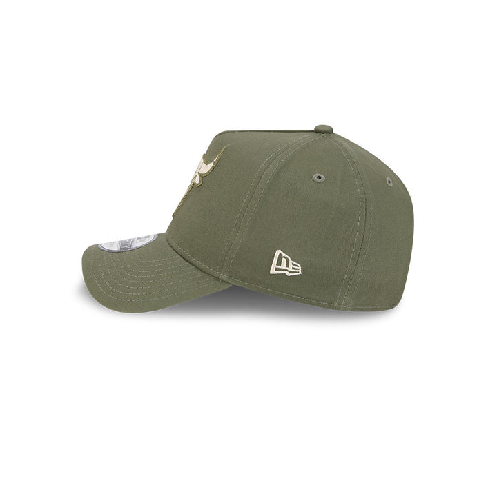 9FORTY A-Frame Chicago Bulls Earth Tone Chainstitch New Olive Snapback