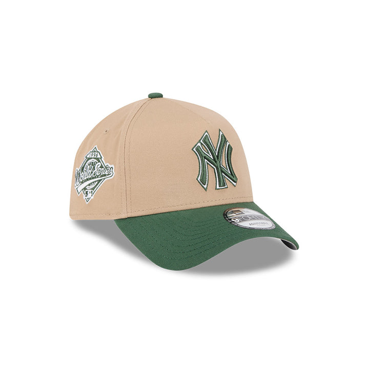 9FORTY A-Frame New York Yankees 2-Tone Mountain Pine Green Visor Camel Snapback