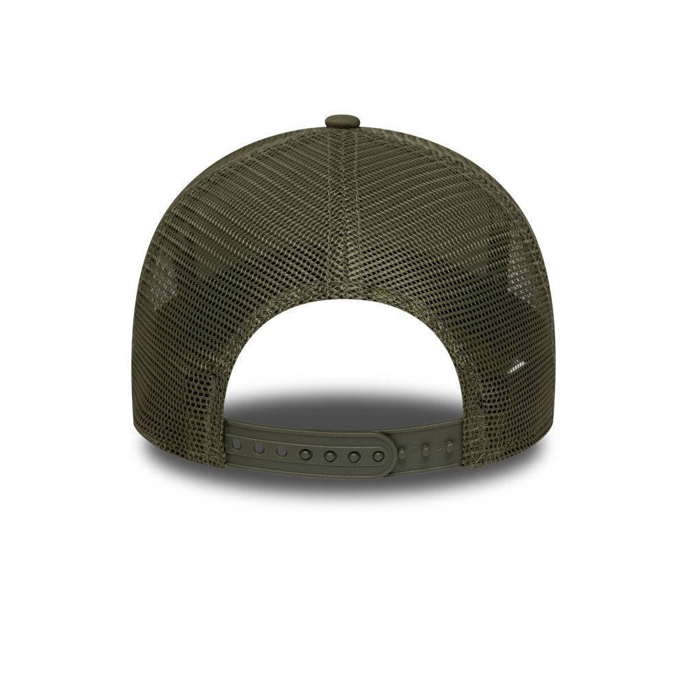 9FORTY E-Frame Trucker Los Angeles Dodgers Outline New Olive Snapback