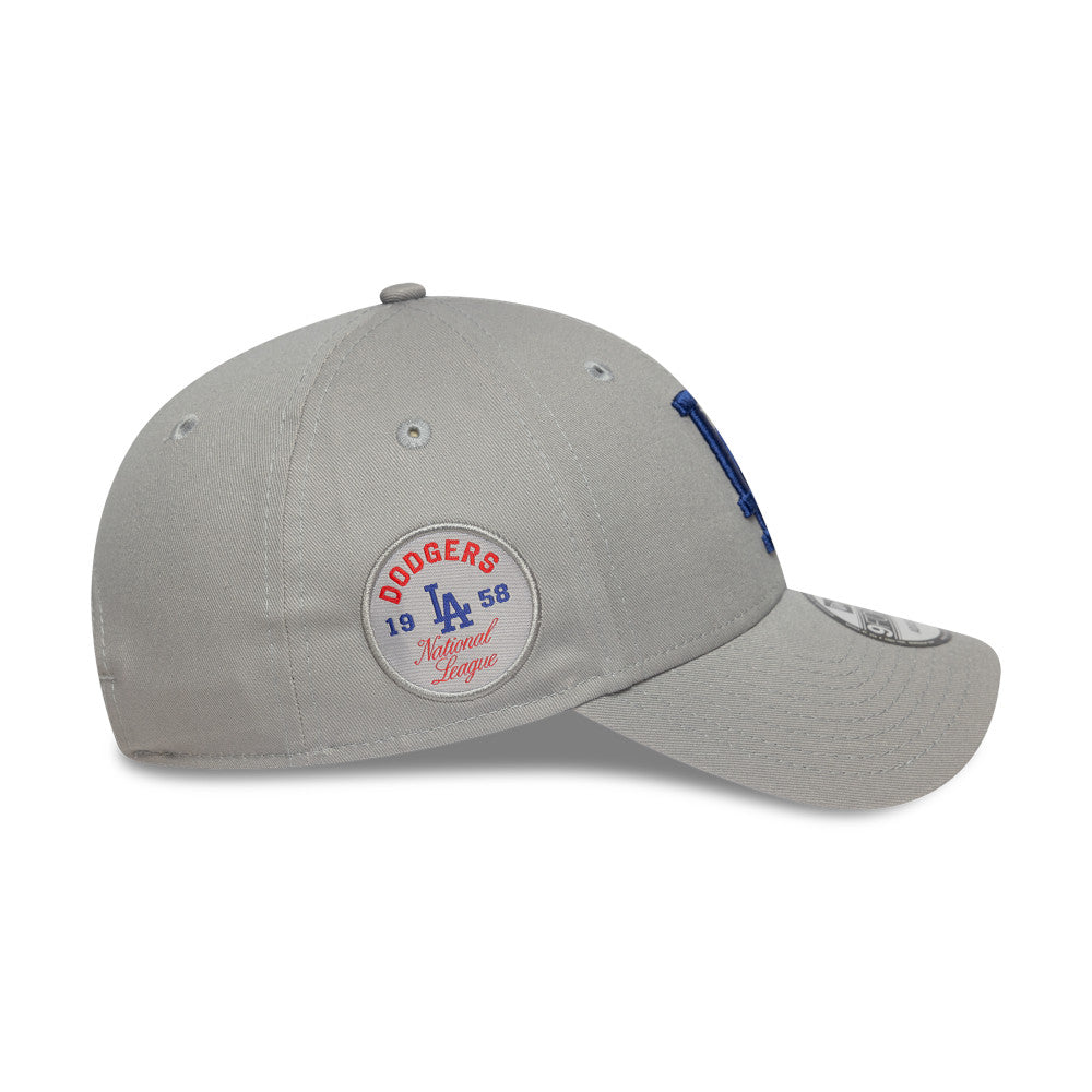 9FORTY Los Angeles Dodgers Side Patch Grey Adjustable