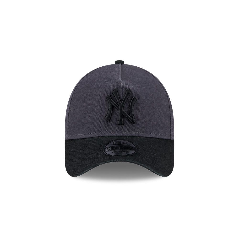 9FORTY A-Frame New York Yankees 2 Shade Wash Graphite Snapback