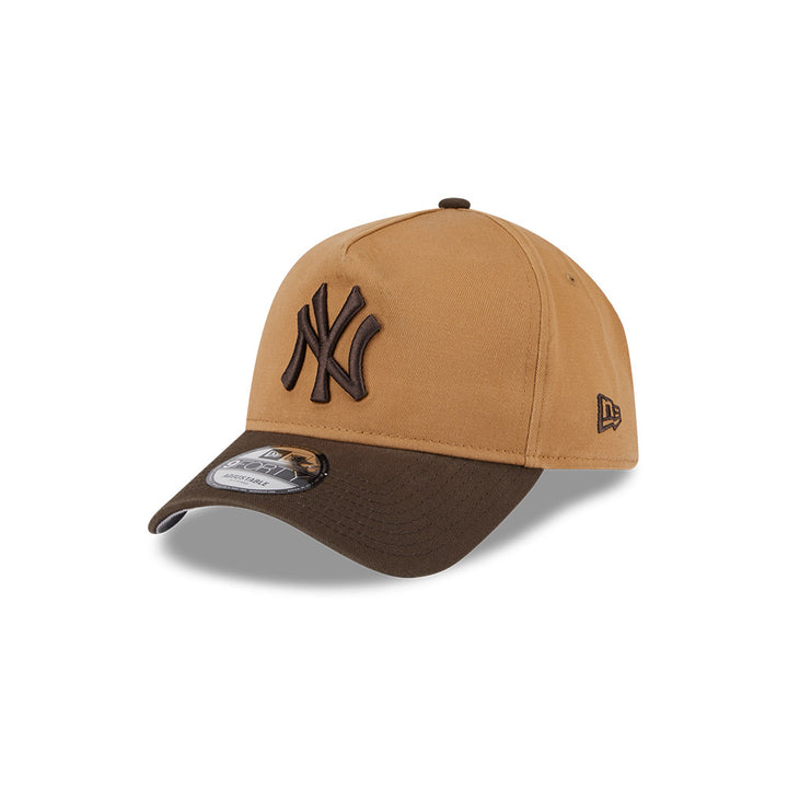 9FORTY A-Frame New York Yankees 2 Shade Wash Walnut Snapback