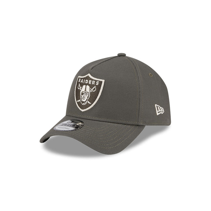 9FORTY A-Frame Las Vegas Raiders Moss Canvas Chainstitching Dark Moss Snapback