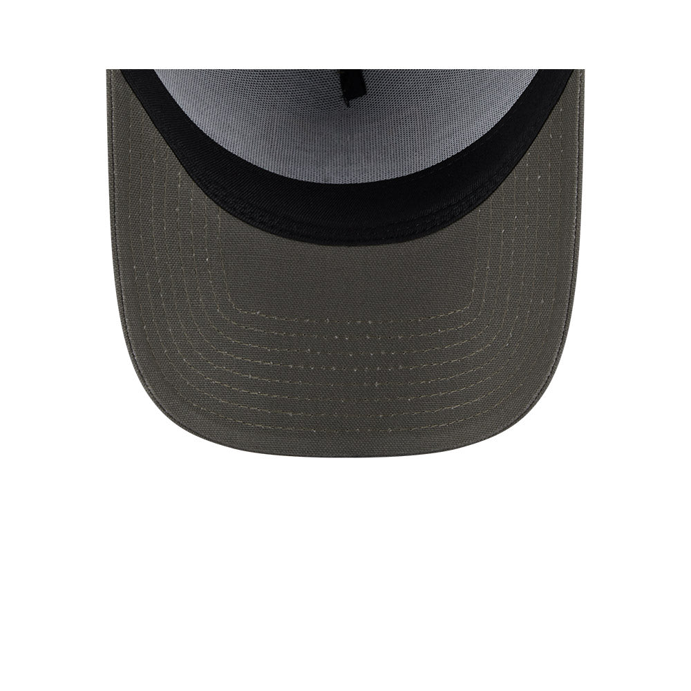 9FORTY A-Frame Las Vegas Raiders Moss Canvas Chainstitching Dark Moss Snapback