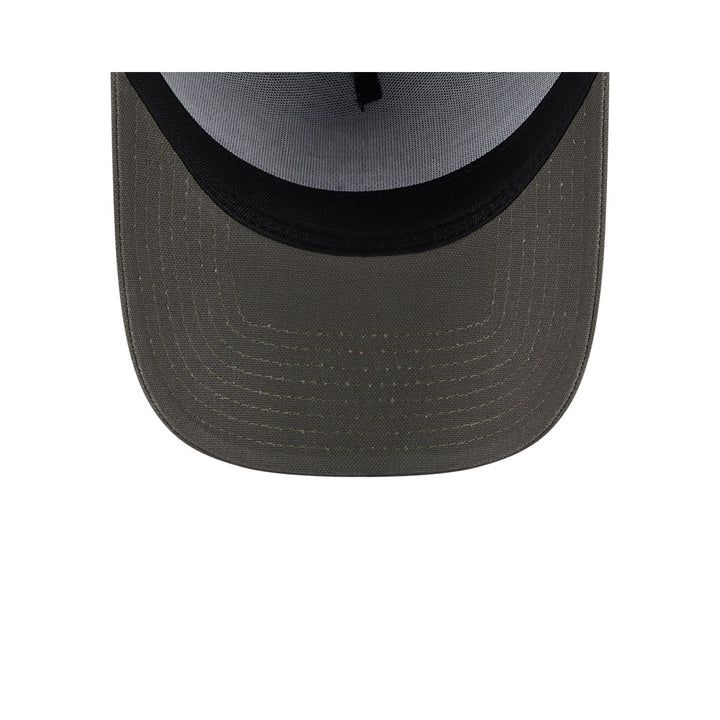 9FORTY A-Frame Las Vegas Raiders Moss Canvas Chainstitching Dark Moss Snapback