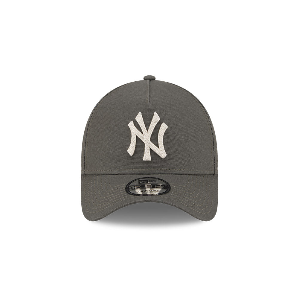 9FORTY A-Frame New York Yankees Moss Canvas Chainstitching Dark Moss Snapback