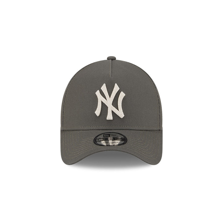 9FORTY A-Frame New York Yankees Moss Canvas Chainstitching Dark Moss Snapback