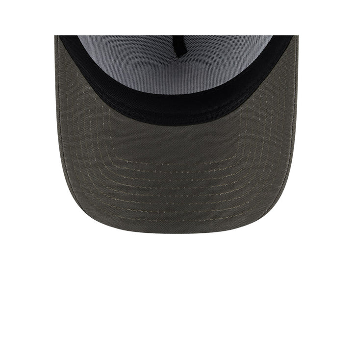 9FORTY A-Frame New York Yankees Moss Canvas Chainstitching Dark Moss Snapback