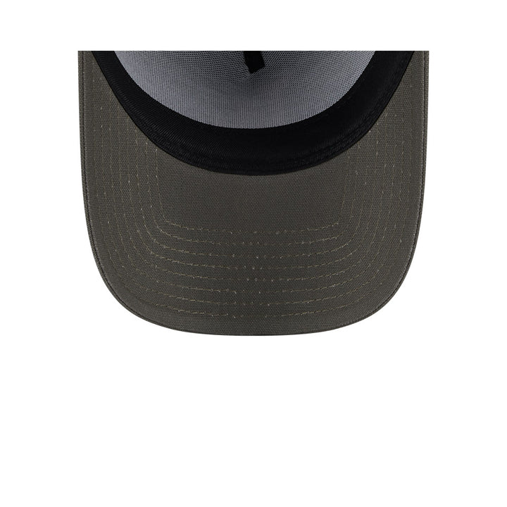 9FORTY A-Frame Los Angeles Dodgers Moss Canvas Chainstitching Dark Moss Snapback