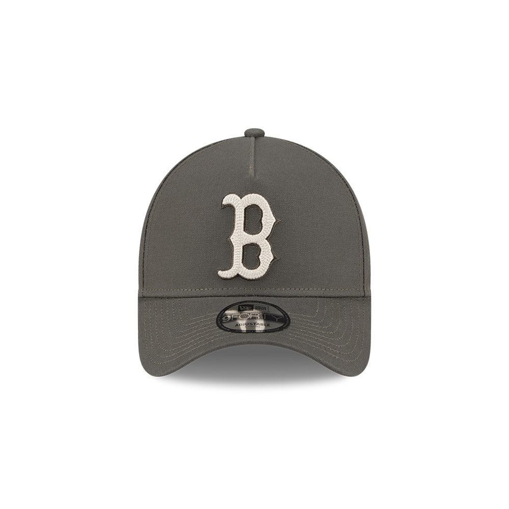 9FORTY A-Frame Boston Red Sox Moss Canvas Chainstitching Dark Moss Snapback