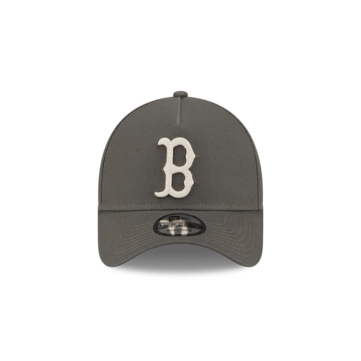 9FORTY A-Frame Boston Red Sox Moss Canvas Chainstitching Dark Moss Snapback