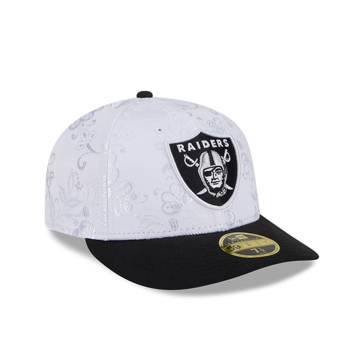 59FIFTY Low Profile Las Vegas Raiders New Era 59FIFTY Day White Fitted