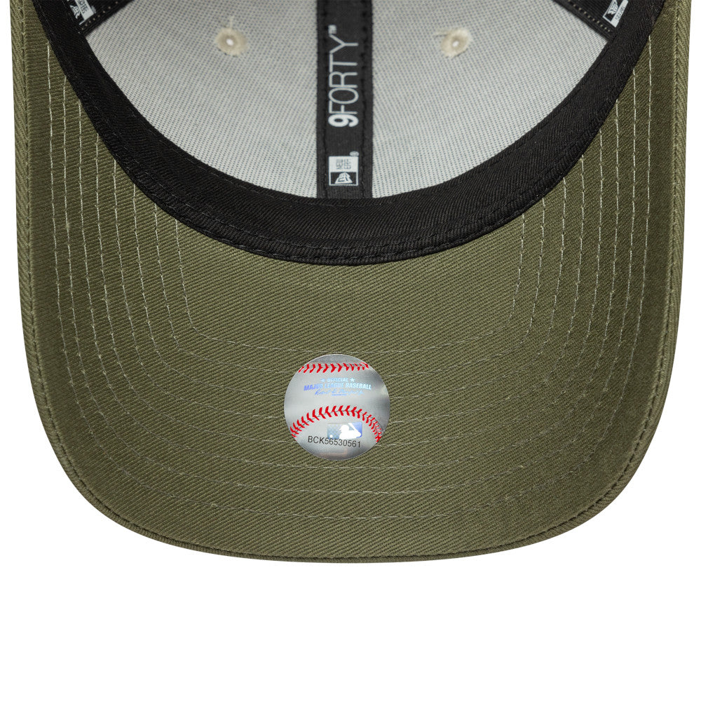 9FORTY New York Yankees Side Patch 2-Tone New Olive Visor Stone Adjustable