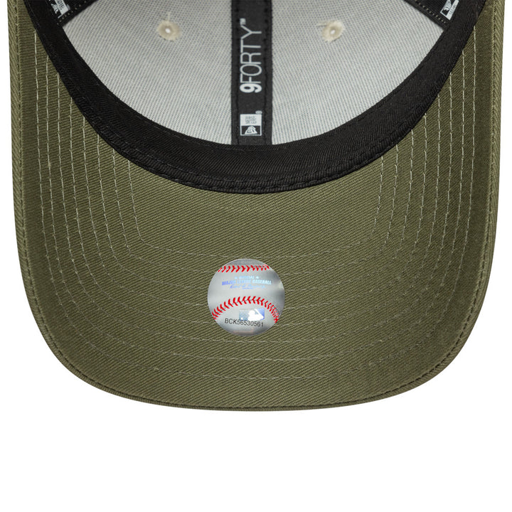 9FORTY New York Yankees Side Patch 2-Tone New Olive Visor Stone Adjustable