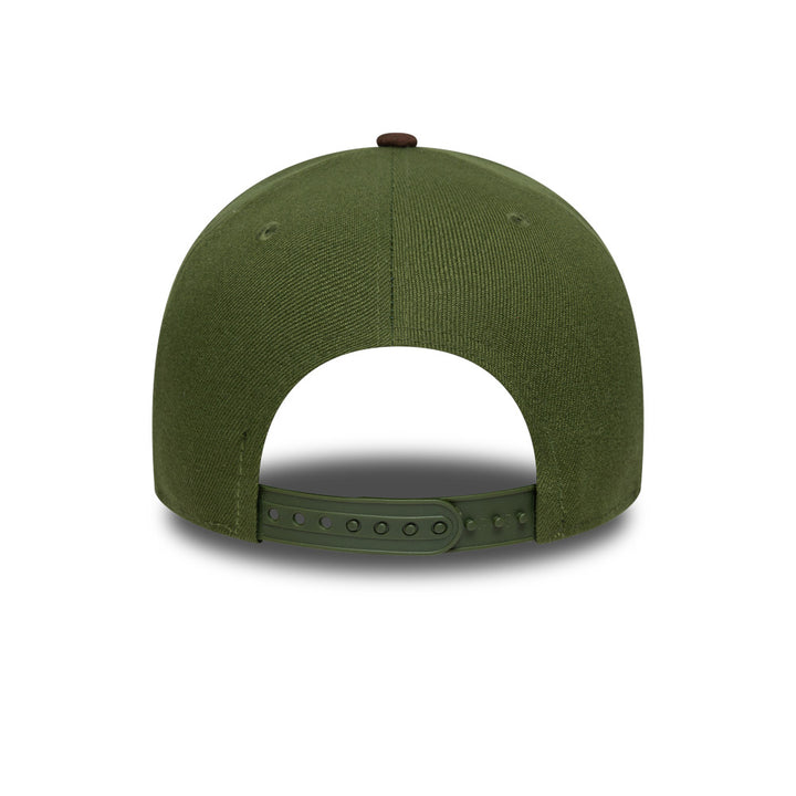 9FORTY E-Frame Los Angeles Dodgers Suede Visor Rifle Green Burnt Wood Snapback