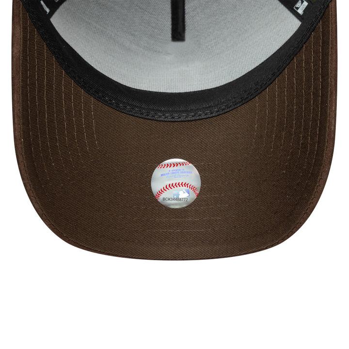 9FORTY E-Frame Los Angeles Dodgers Suede Visor Rifle Green Burnt Wood Snapback