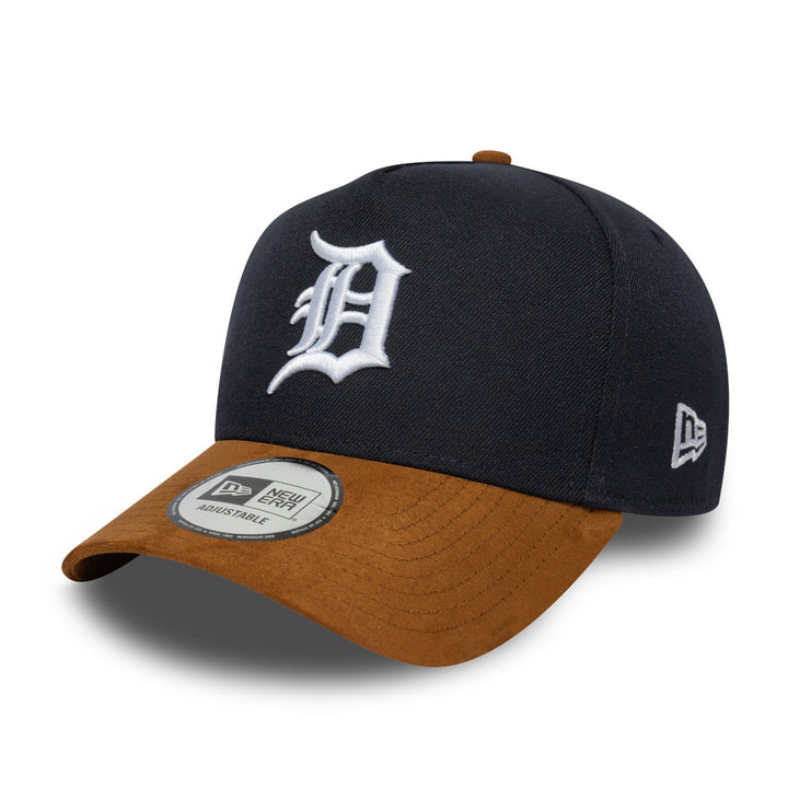 9FORTY E-Frame Los Angeles Dodgers Suede Visor Navy Camel Suede Snapback