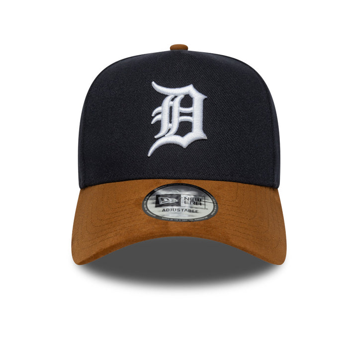 9FORTY E-Frame Los Angeles Dodgers Suede Visor Navy Camel Suede Snapback